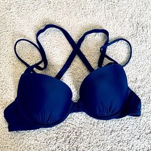 Navy Swim Top